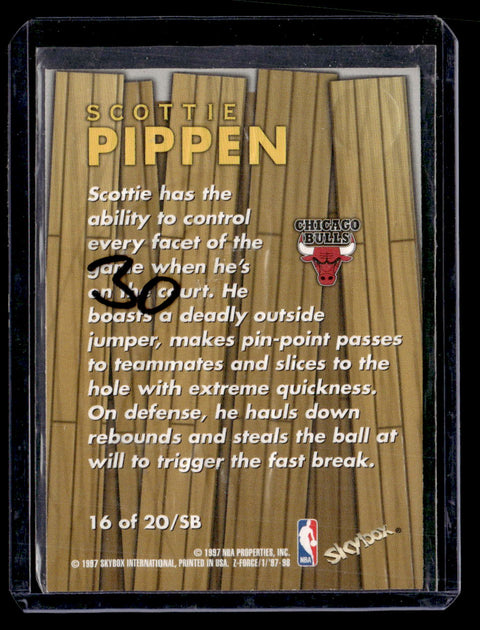 1997-98 SkyBox Z-Force #16 /SB Scottie Pippen Super-Boss