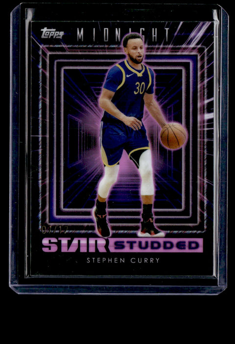 2024 Topps Midnight #SS-6 Stephen Curry Pink Star Studded /12