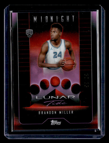 2024 Topps Midnight #LT-12 Brandon Miller Pink Lunar Tide /99