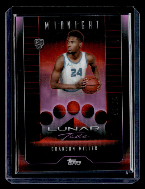 2024 Topps Midnight #LT-12 Brandon Miller Pink Lunar Tide /99