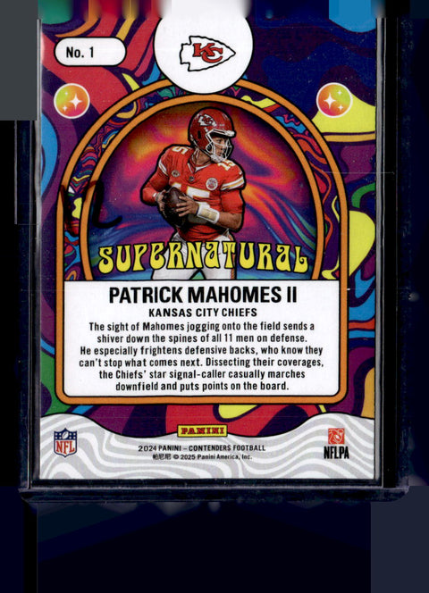 2024 Panini Contenders #1 Patrick Mahomes II Supernatural