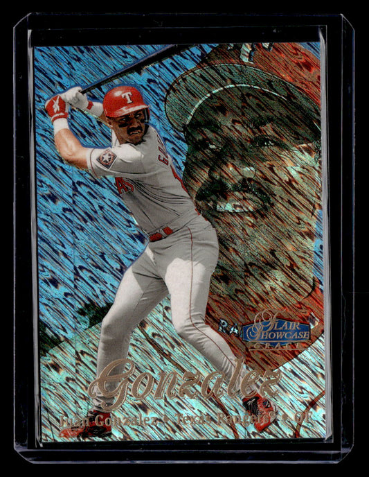 1998 Flair Showcase #44 Juan Gonzalez Row 1