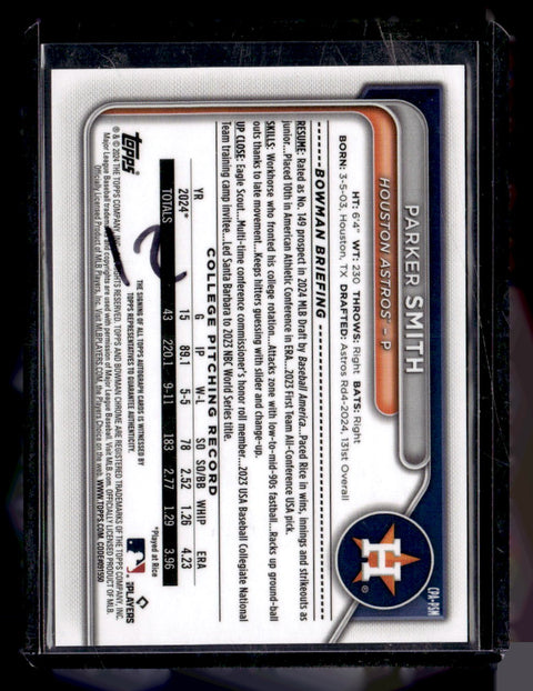 2024 Bowman 1st #CPA-PSM Parker Smith Teal Lava /199
