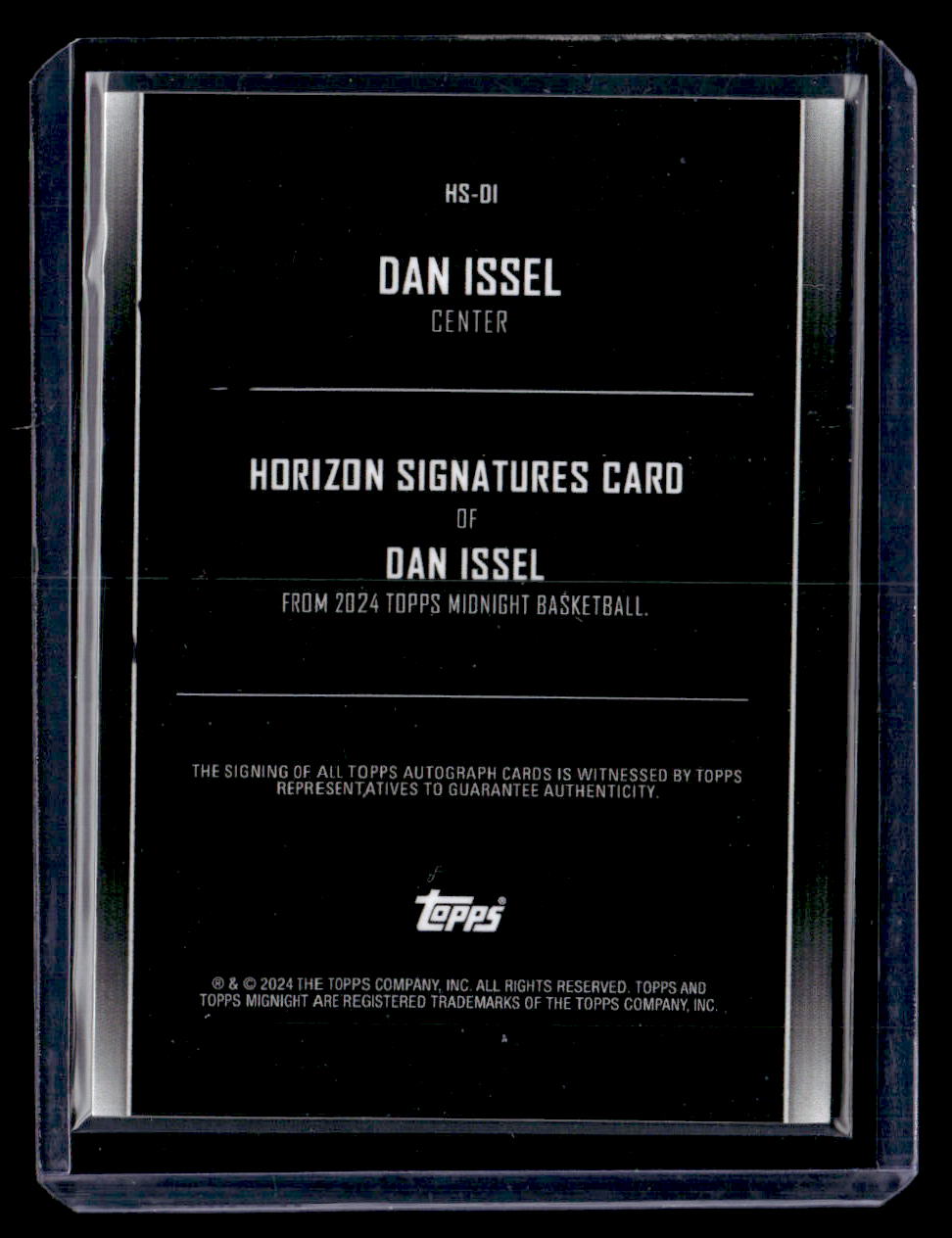 2024 Topps Midnight #HS-DI Dan Issel Horizon Signature /75