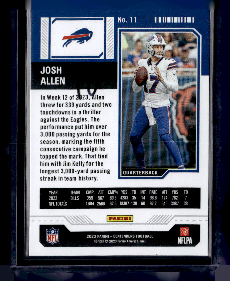 2023 Panini Contenders #11 Josh Allen