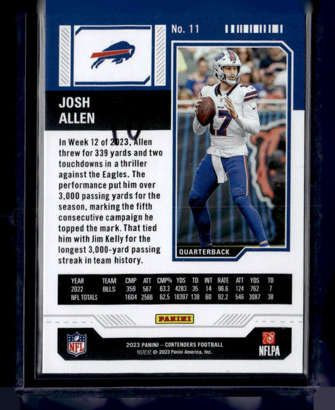 2023 Panini Contenders #11 Josh Allen