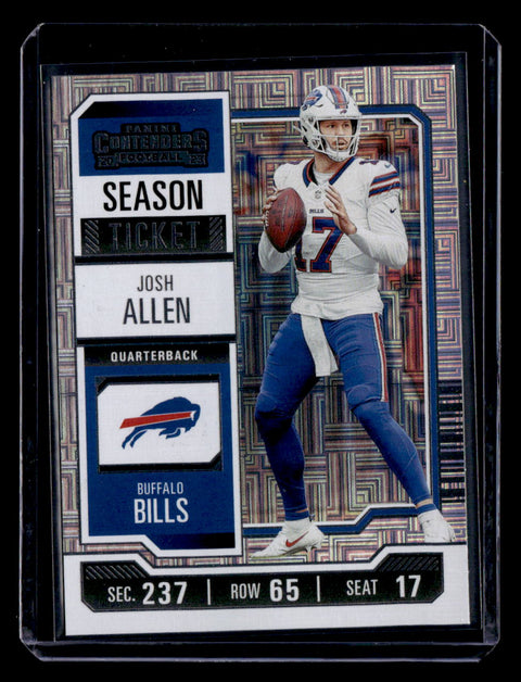 2023 Panini Contenders #11 Josh Allen Game Ticket Bronze