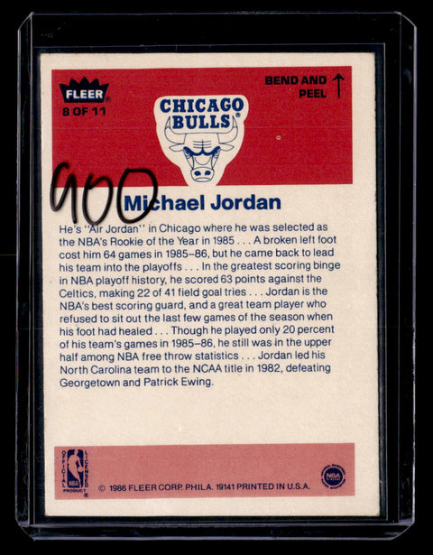 1986-87 Fleer #8 Michael Jordan Stickers