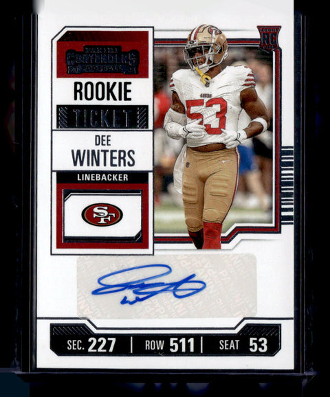 2023 Panini Contenders #283 Dee Winters