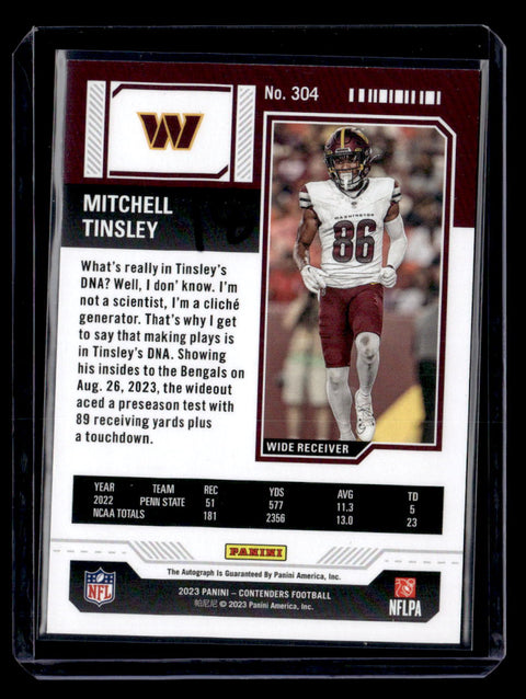 2023 Panini Contenders #304 Mitchell Tinsley