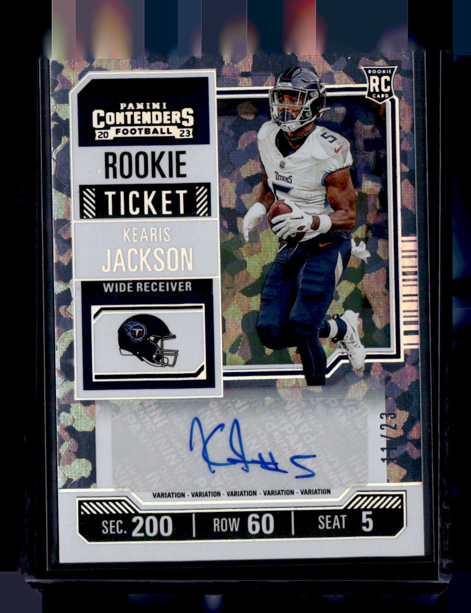 2023 Panini Contenders #160 Kearis Jackson Cracked Ice Auto /23