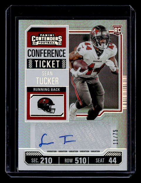 2023 Panini Contenders #157b Sean Tucker Playoff Ticket #/149