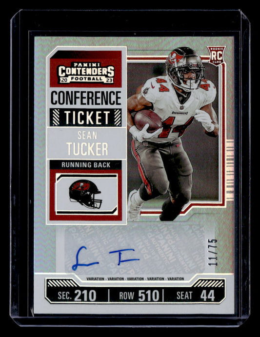 2023 Panini Contenders #157b Sean Tucker Playoff Ticket #/149