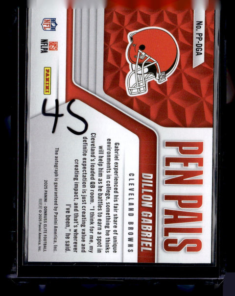 2025 Donruss Elite #PP-DGA Dillion Gabriel Pen Pals