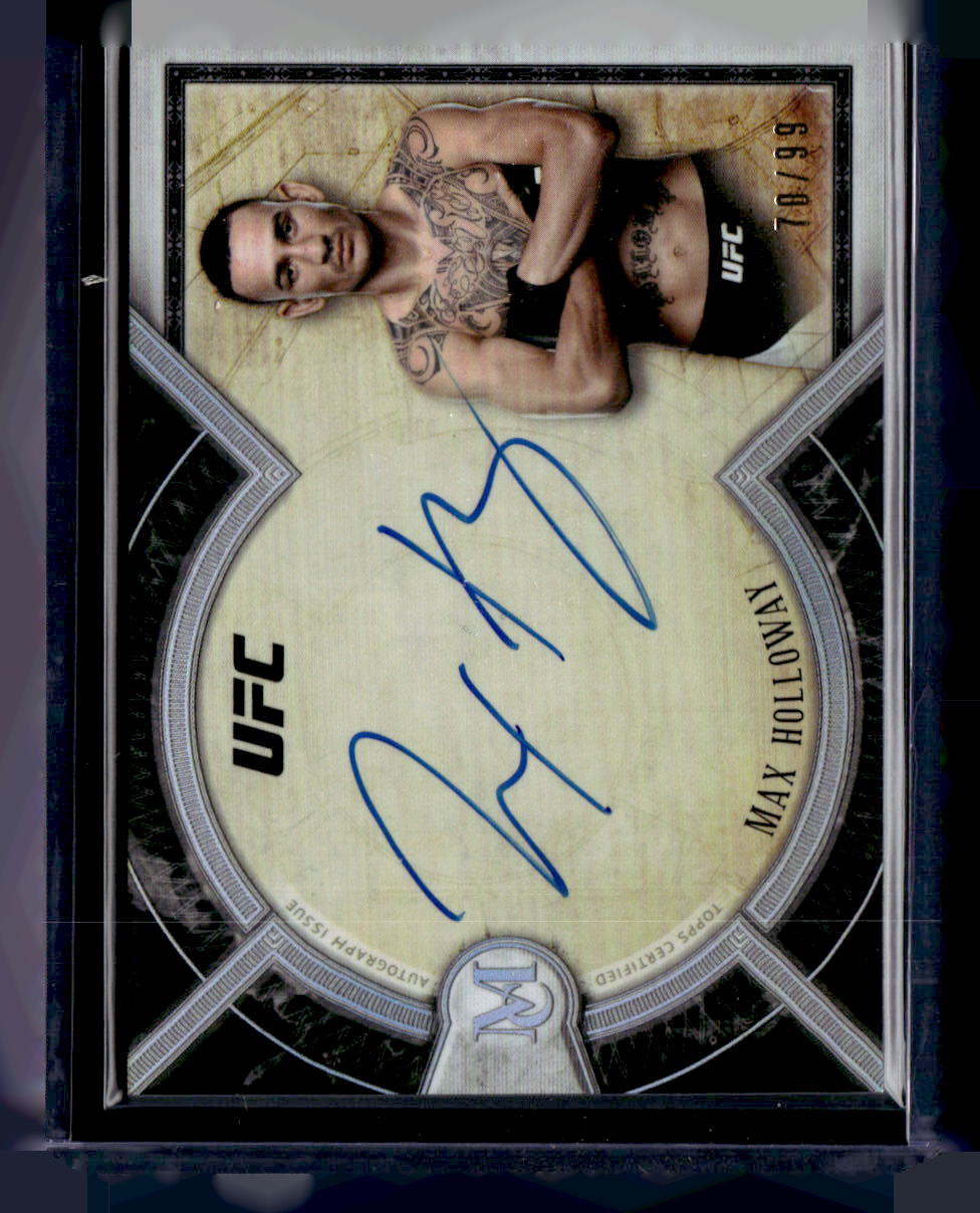 2018 Topps Museum Collection #MA-MH0 Max Halloway Auto /99