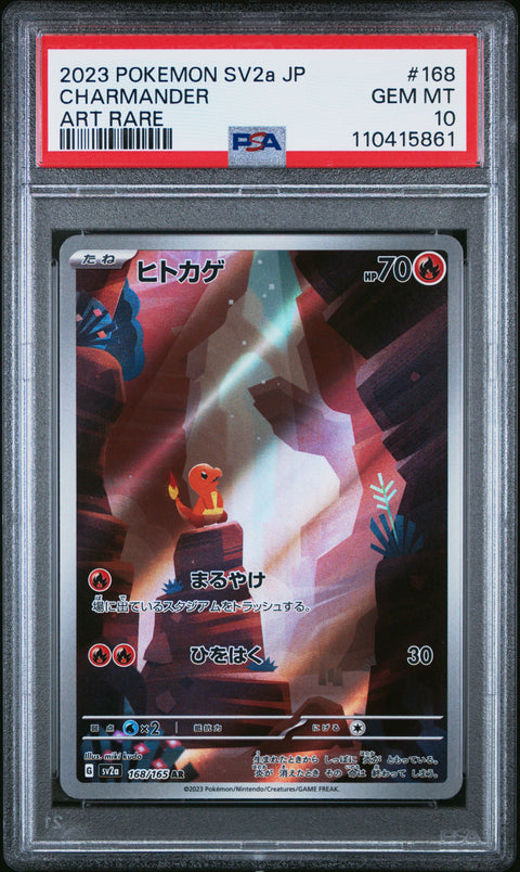 2023 Pokemon Japanese Sv2a-Pokemon 151 Charmander #168 PSA 10