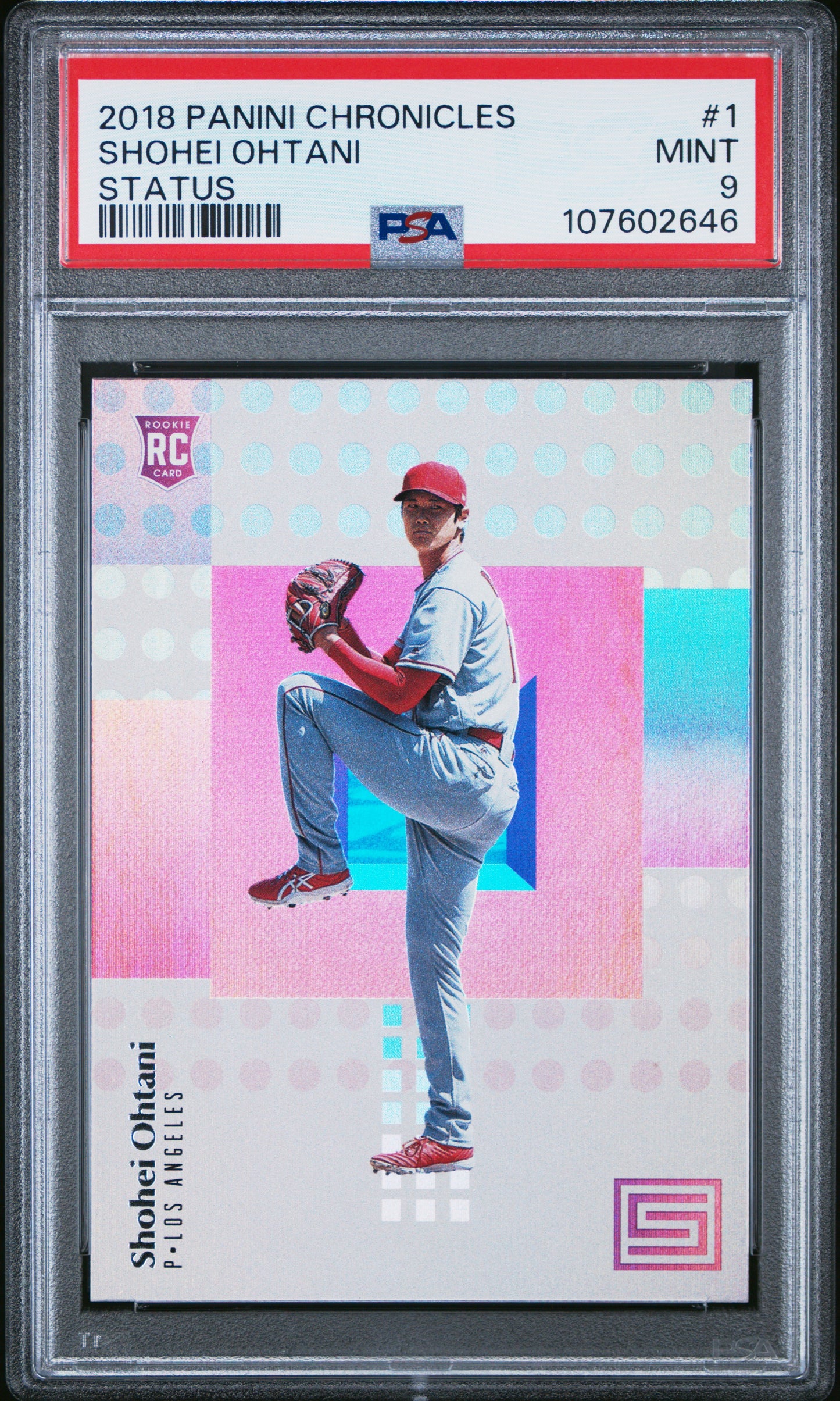 2018 Panini Chronicles Status #1 Shohei Ohtani Status PSA 9 107602646