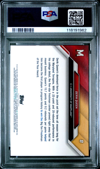 2025 Bowman U Now March Madness #8 Derik Queen Black PSA 8