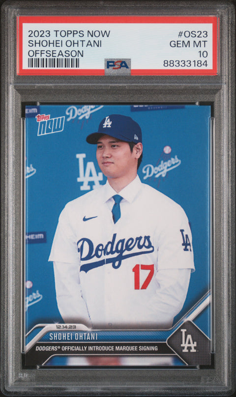 2023 Topps Now Offseason #OS23 Shohei Ohtani PSA 10