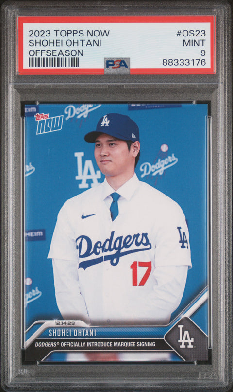 2023 Topps Now Offseason #OS23 Shohei Ohtani PSA 9