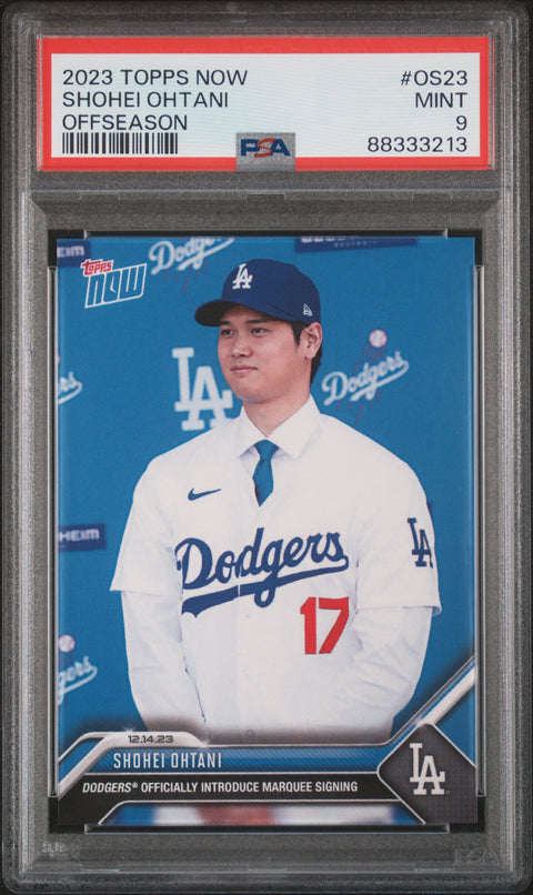 2023 Topps Now Offseason #OS23 Shohei Ohtani PSA 9