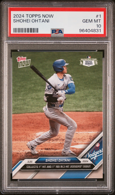 2024 Topps Now #1 Shohei Ohtani PSA 10