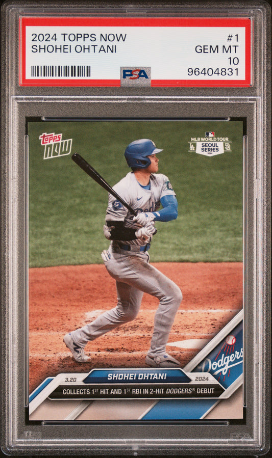2024 Topps Now #1 Shohei Ohtani PSA 10