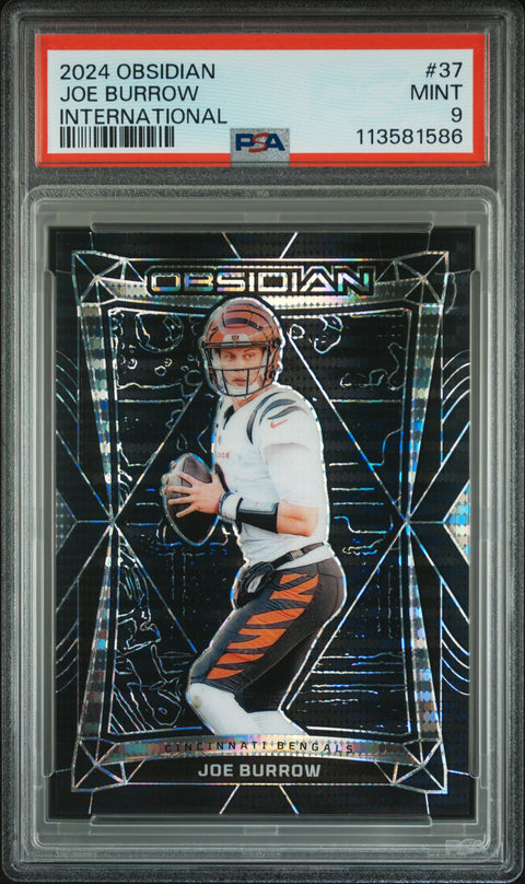 2024 Panini Obsidian #37 Joe Burrow International PSA 9