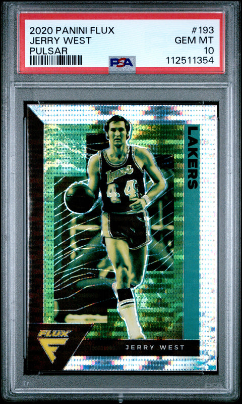 2020 Panini Flux #193 Jerry West Pulsar PSA 10