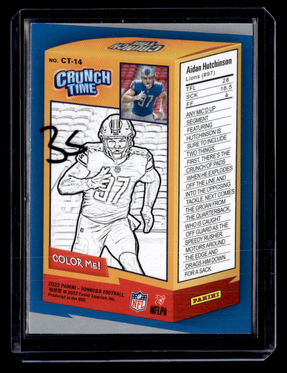 2022 Donruss #C-14 Aidan Hutchinson Crunch Time