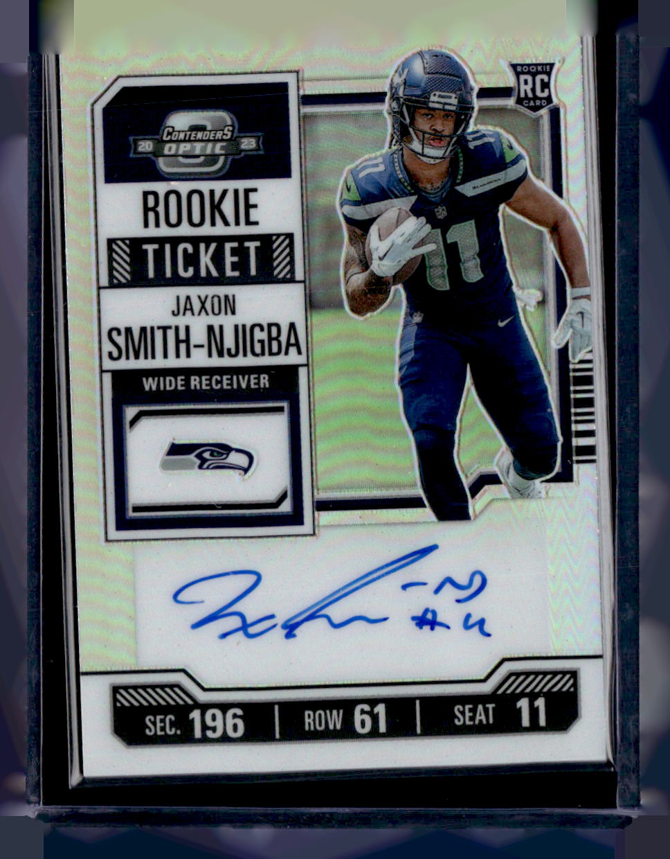 2923 Contenders Optic #117 Jaxon Smith-Njigba Rookie Ticket Auto