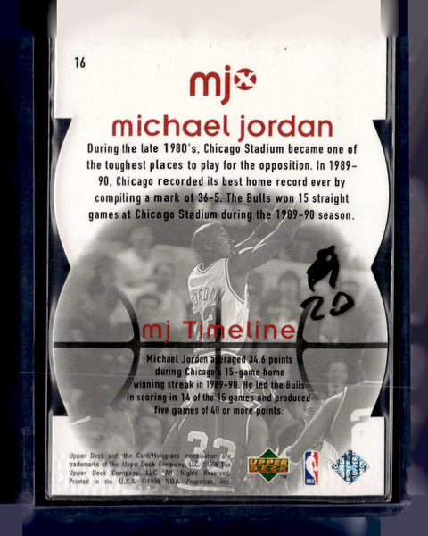 1998 Upper Deck MJx #16 Michael Jordan Timepieces Red #/2300