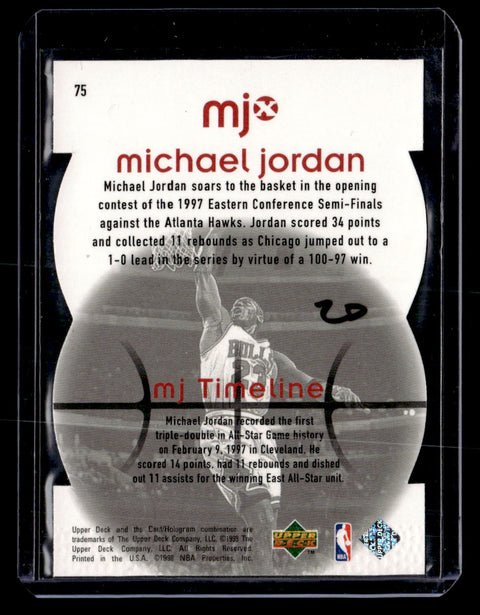 1998 Upper Deck MJx #75 Michael Jordan Timepieces Red #/2300