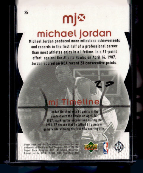 1998 Upper Deck MJx #35 Michael Jordan Timepieces Red #/2300