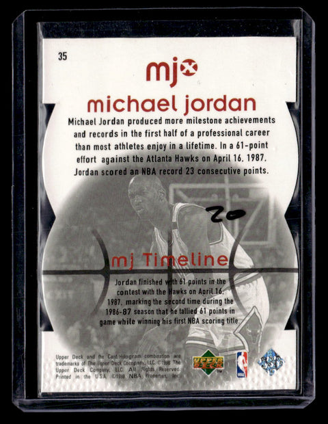 1998 Upper Deck MJx #35 Michael Jordan Timepieces Red #/2300