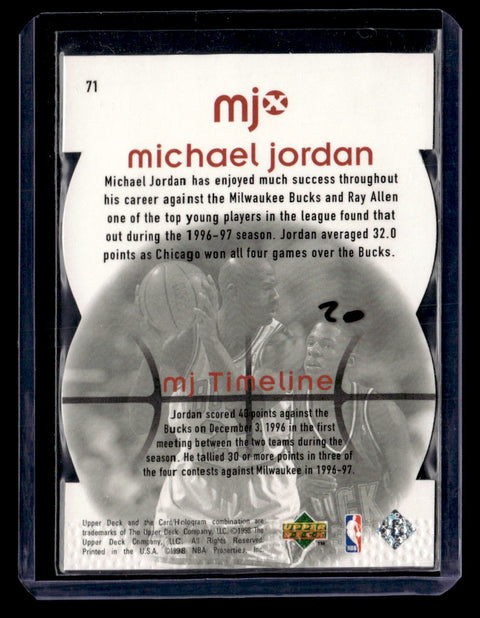 1998 Upper Deck MJx #71 Michael Jordan Timepieces Bronze #/230