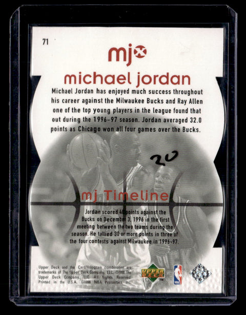 1998 Upper Deck MJx #71 Michael Jordan Timepieces Bronze #/230