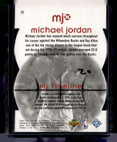 1998 Upper Deck MJx #71 Michael Jordan Timepieces Bronze #/230