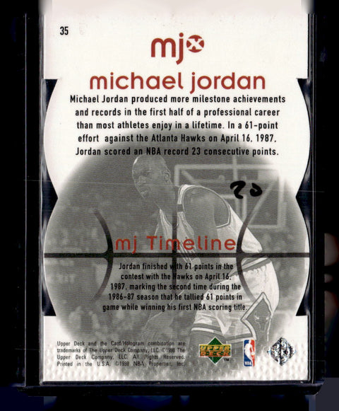 1998 Upper Deck MJx #35 Michael Jordan Timepieces Red #/2300