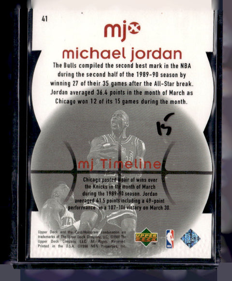 1998 Upper Deck MJx #41 Michael Jordan Timepieces Red #/2300