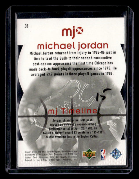 1998 Upper Deck MJx #38 Michael Jordan Timepieces Red #/2300