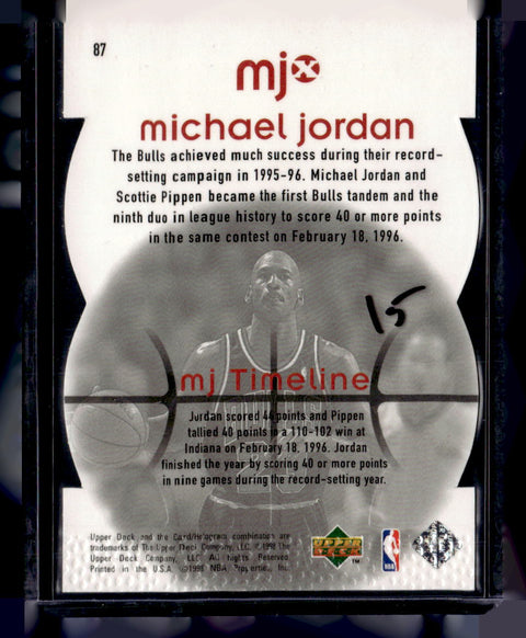 1998 Upper Deck MJx #87 Michael Jordan Timepieces Red #/2300