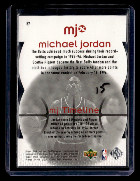1998 Upper Deck MJx #87 Michael Jordan Timepieces Red #/2300