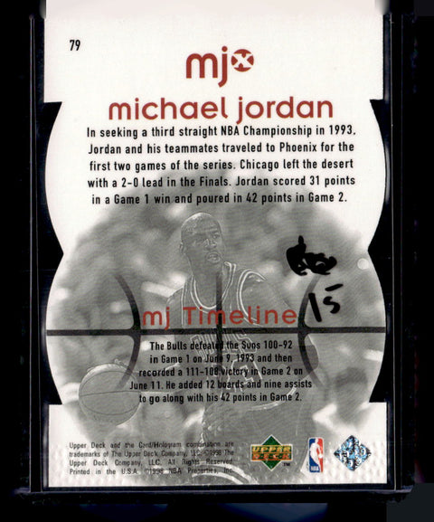 1998 Upper Deck MJx #79 Michael Jordan Timepieces Red #/2300