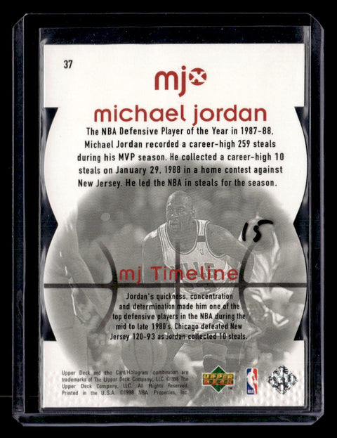 1998 Upper Deck MJx #37 Michael Jordan Timepieces Red #/2300