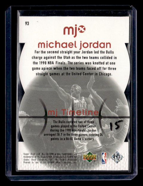 1998 Upper Deck MJx #93 Michael Jordan Timepieces Red #/2300