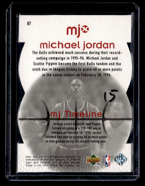 1998 Upper Deck MJx #87 Michael Jordan Timepieces Red #/2300