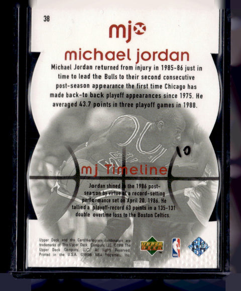 1998 Upper Deck MJx #38 Michael Jordan Timepieces Red #/2300