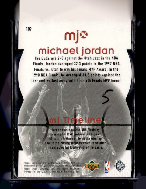1998 Upper Deck MJx #109 Michael Jordan Timepieces Red #/2300