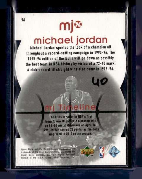 1998 Upper Deck MJx #96 Michael Jordan Timepieces Red #/2300